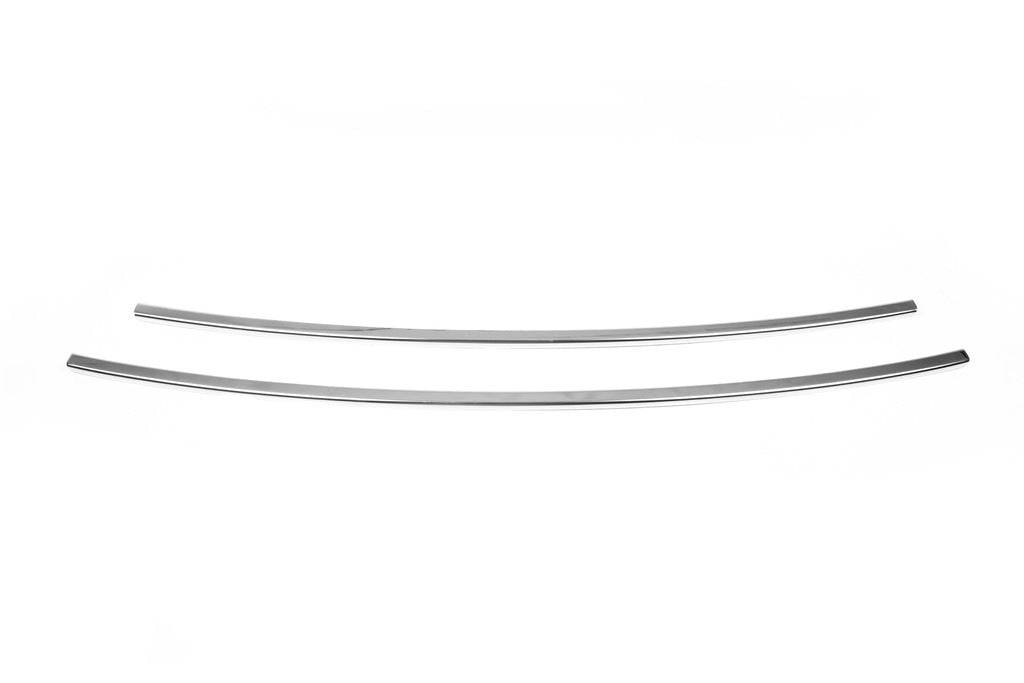 Front bumper pads (2 pieces, stainless steel) for Renault Kangoo 2008-2020 - Reelken Auto