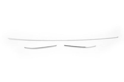 Lining on the front bumper OmsaLine (3 pieces, stainless.) for Skoda Superb 2015-2024 - Reelken Auto