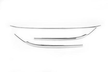 Cover on the end of the rear bumper SD/SW (3 pcs., stainless steel) for Volkswagen Passat B8 2015-2023 - image 5
