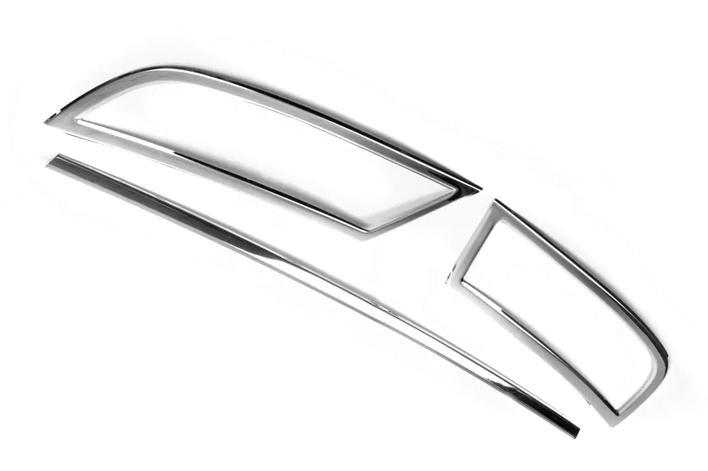 Rear Bumper End Trim OmsaLine (3 pcs, Stainless Steel) for Skoda Superb 2015-2024 - image 3