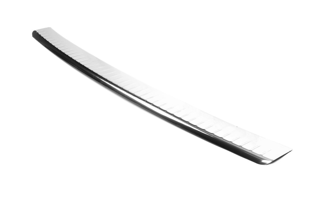 Rear bumper protector with lip (Omsa, stainless steel) for Volkswagen T5 Multivan 2003-2010 - image 5