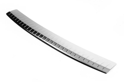 Rear bumper pad OmsaLine Gloss (SW, stainless steel) for Volkswagen Passat B7 2012-2015 - Reelken Auto