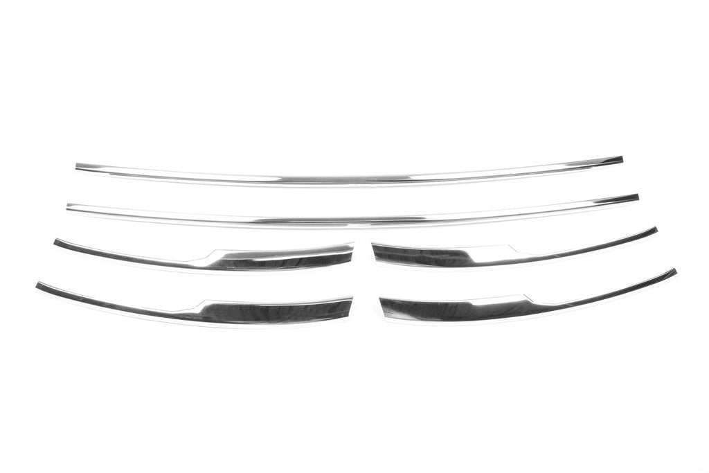 Bumper Grille Trim Covers 2015-2019 (6 pcs, Stainless Steel) for Volkswagen T6 2015-2024 - image 2