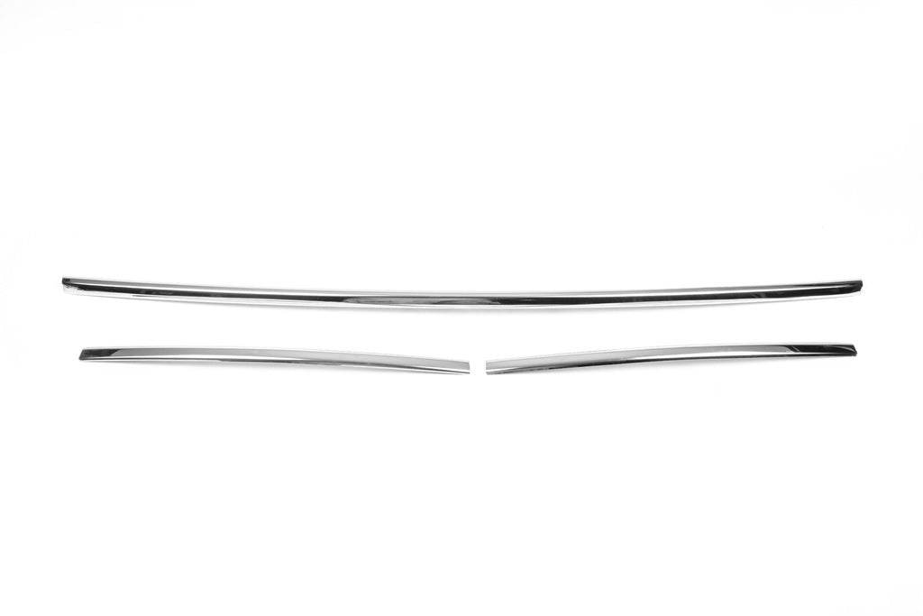 Pads on the bumper grill 2015-2019 (3 pieces, stainless steel) for Volkswagen T6 - Reelken Auto