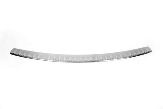 Rear bumper protector with lip (Omsa, stainless steel) for Volkswagen Caddy 2010-2015 - image 2