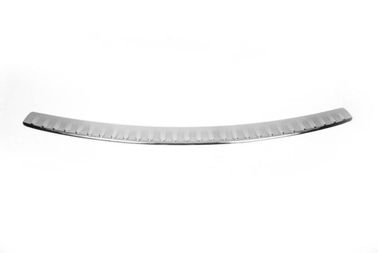 Rear bumper with fold (Omsa, stainless steel) for Volkswagen Caddy 2010-2015 - Reelken Auto