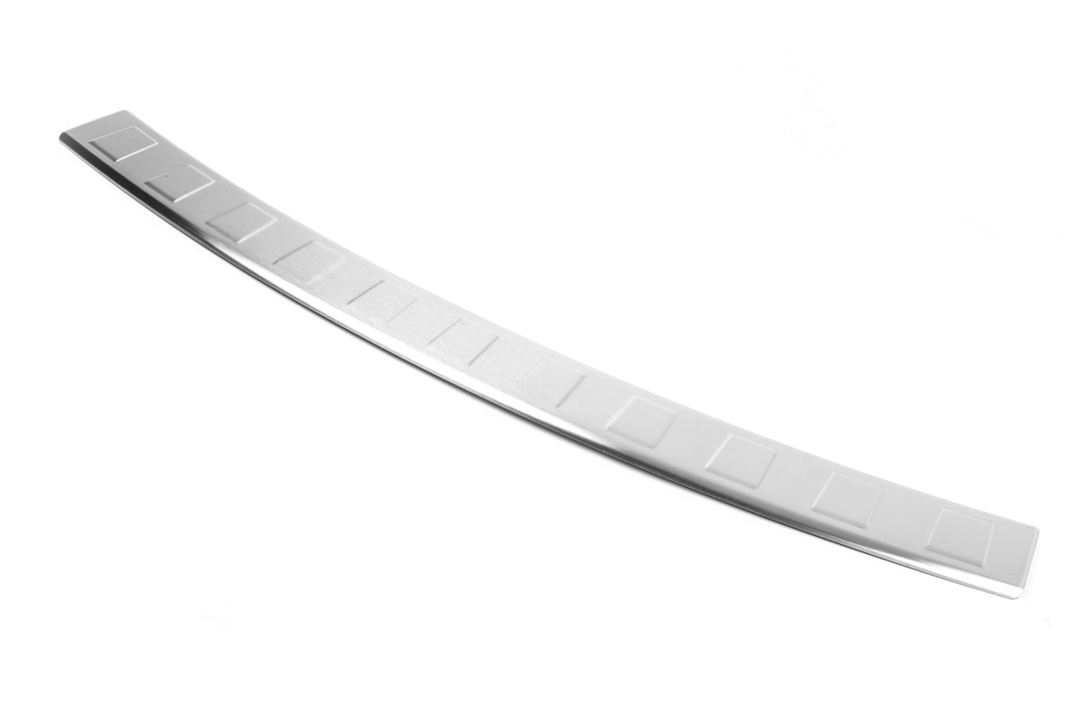 Rear Bumper Protector OmsaLine (HB, Stainless Steel) for Volkswagen Polo 2010-2017 - image 1