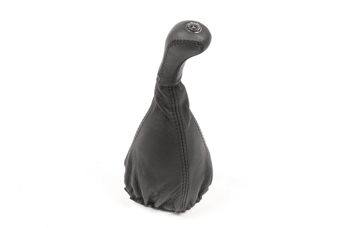 Cover with leather gearshift knob for Mercedes E-class W124 1984-1997 - Reelken Auto