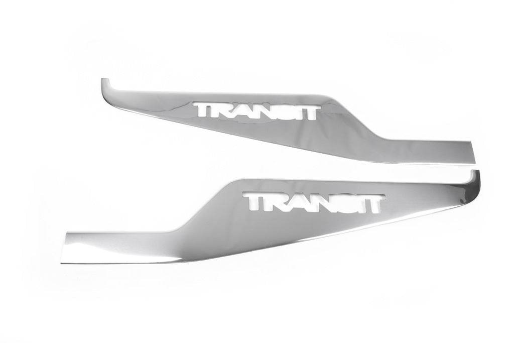 Edging glass Carmos (2 pieces, stainless.) for Ford Transit 2000-2014 - Reelken Auto