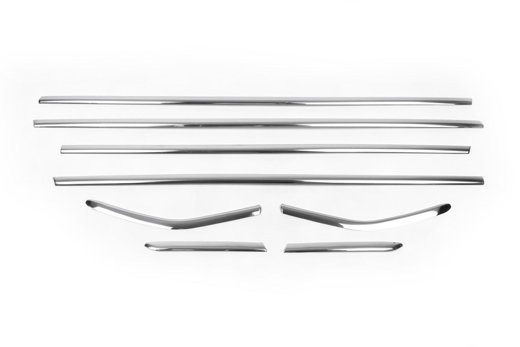 Bottom edging of glass (8 pieces, stainless steel) for Ford Focus III 2011-2017 - image 5