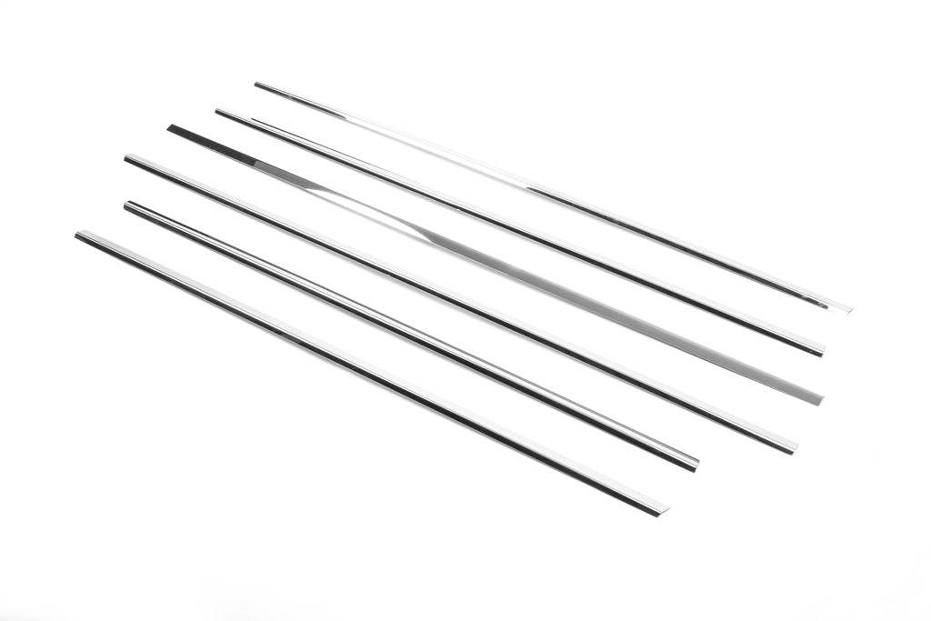 Glass edging (6 pieces, stainless steel) for Range Rover III L322 2002-2012 - Reelken Auto