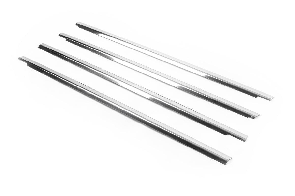Edging of glass (4 pieces, stainless steel.) for Land Rover Discovery II - Reelken Auto