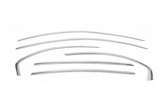 Upper trim (6 pieces, stainless steel) for Chevrolet Captiva 2006-2019 - Reelken Auto