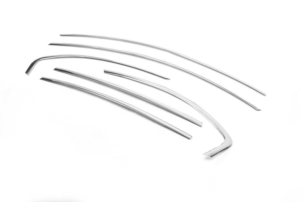 Upper trim (6 pieces, stainless steel) for Chevrolet Captiva 2006-2019 - Reelken Auto