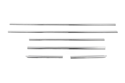 Outside border of glasses (6 pcs, stainless steel.) for Hyundai Getz - image 5