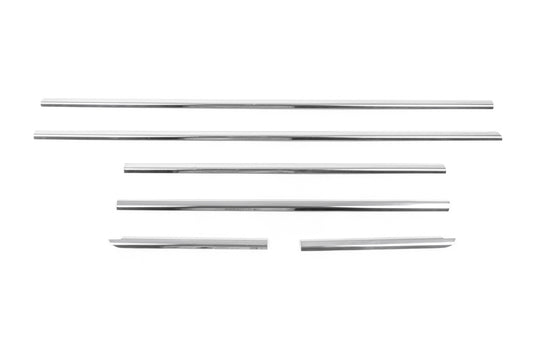 Exterior window trim stainless steel (6 pcs) for Hyundai Getz 2002- - image 2