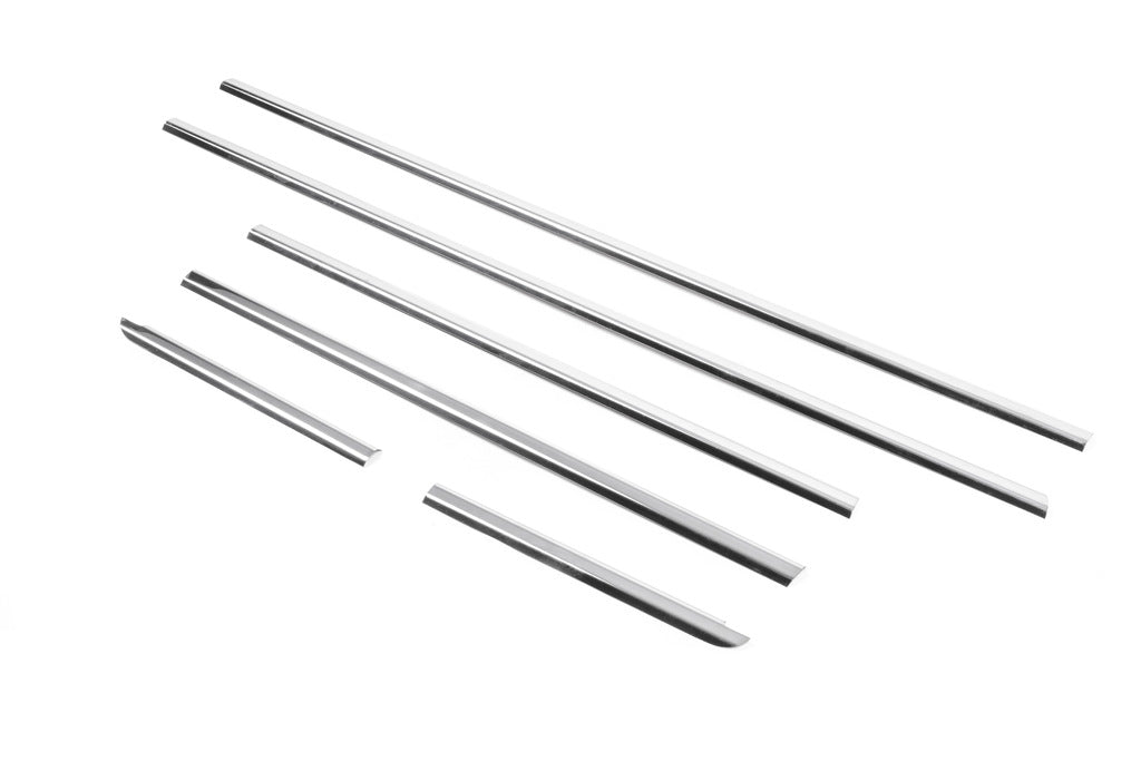 Outside border of glasses (6 pcs, stainless steel.) for Hyundai Getz - image 6