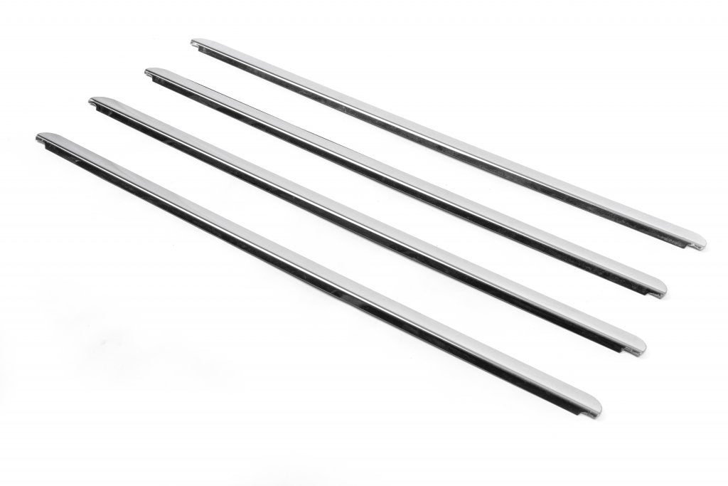 Outside border windows (4 pcs, stainless steel) for Dacia Logan I 2008-2012 - image 3