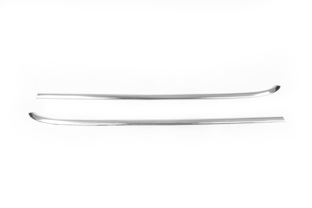 Exterior window trim (2 pcs, stainless steel) for Fiat Fiorino/Qubo 2008-2024 - image 2