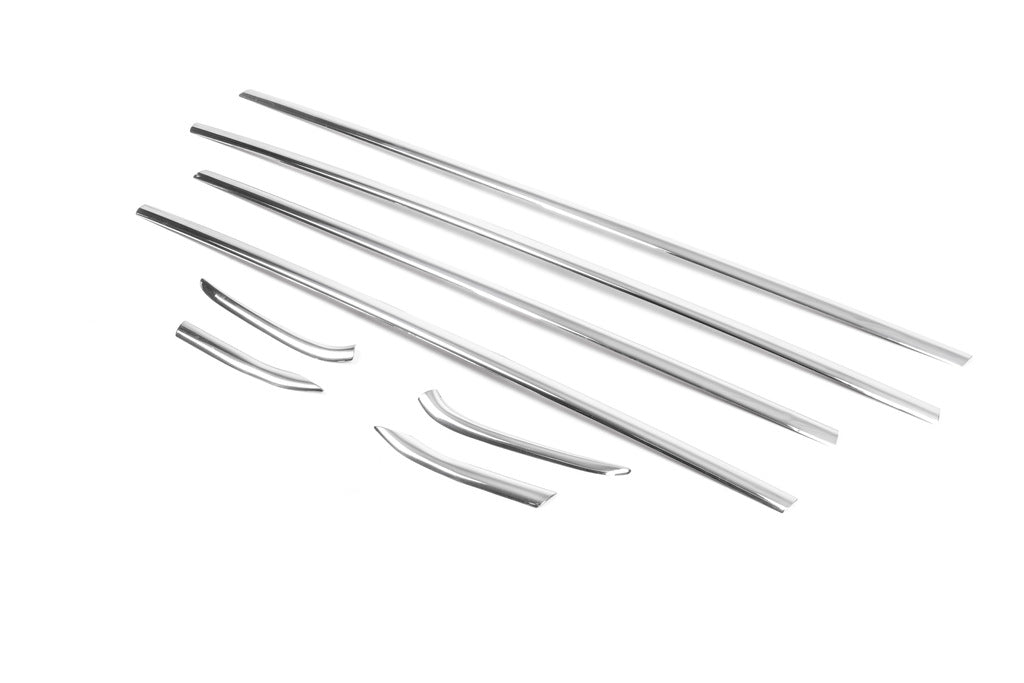 Glass molding (8 pcs., stainless steel) for Ford Fiesta 2008-2017 - image 3
