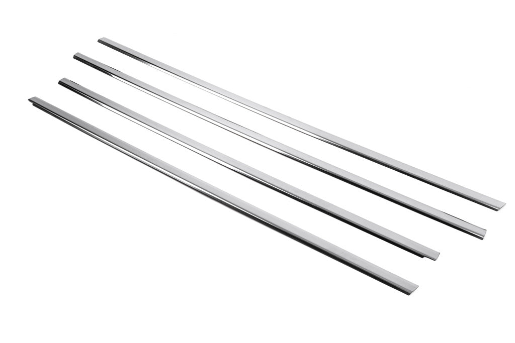 The outer border of glass (4 pieces, stainless steel) for Mitsubishi Lancer 9 2004-2008 - image 4