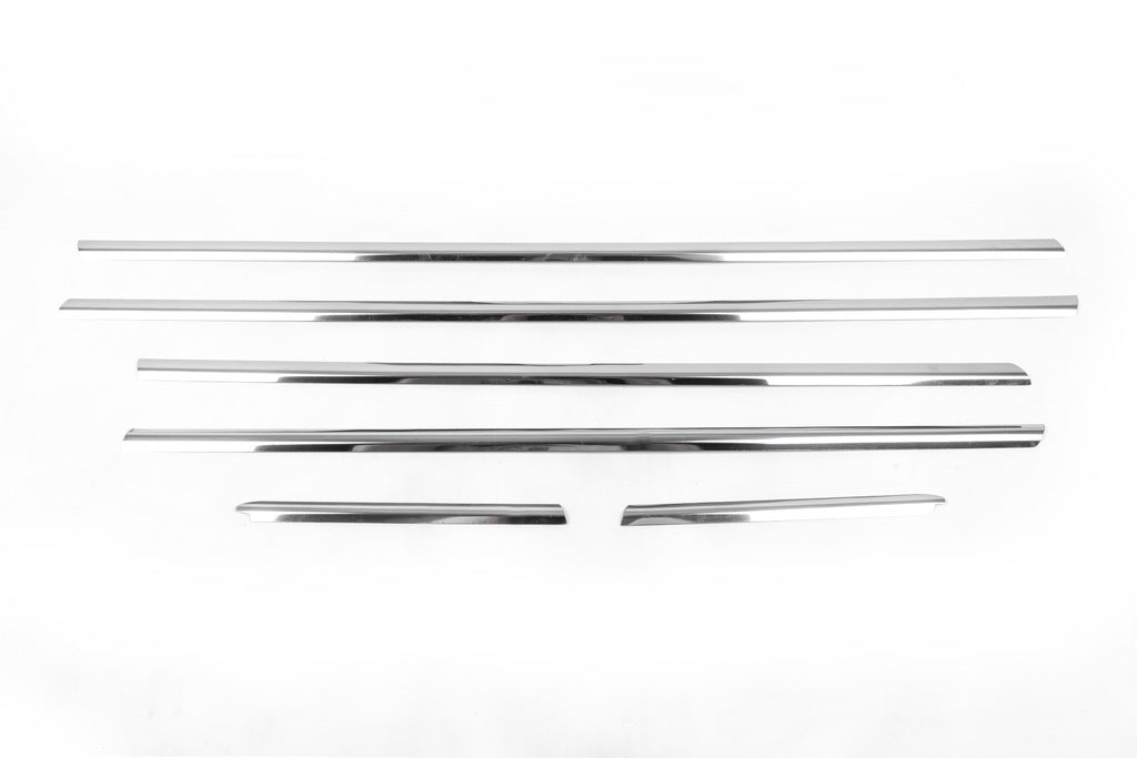 The outer edging of the glass (4 pieces, stainless steel) for Opel Corsa D 2007-2014 - image 2