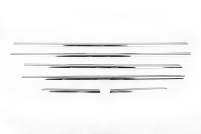 The outer edging of the glass (4 pieces, stainless steel) for Opel Corsa D 2007-2014 - image 2