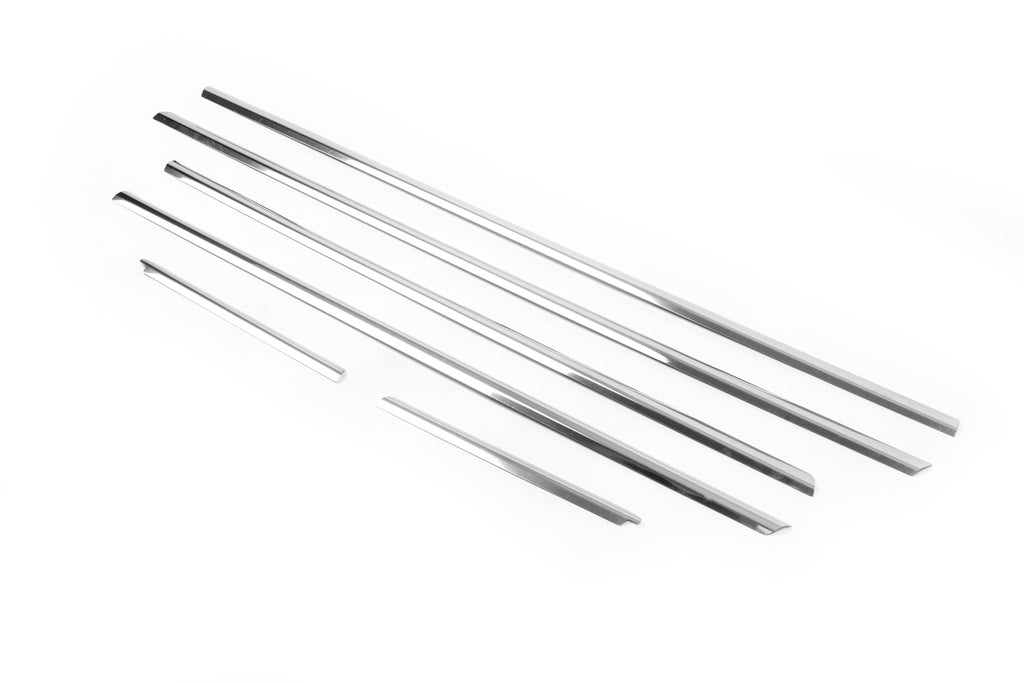 The outer edging of the glass (4 pieces, stainless steel) for Opel Corsa D 2007-2014 - image 3