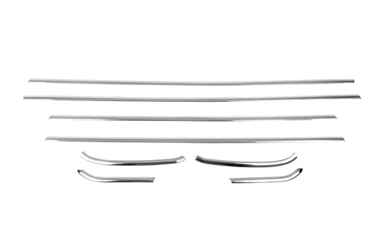 Bottom edging of glass (Hatchback, 8-piece, stainless steel) for Opel Astra J 2009-2015 - image 2