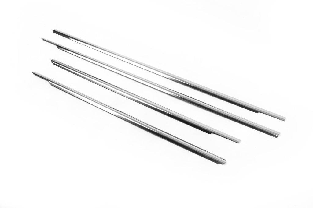 Outlining windows (4 pcs, stainless steel) for Nissan Note 2004-2012 - Reelken Auto