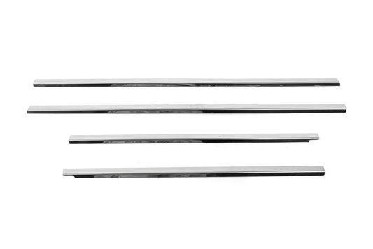 The outer edging of the glass (4 pieces, stainless.) for Nissan NP300 1999-2015 - image 2