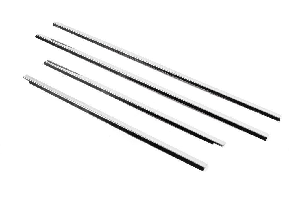 The outer edging of the glass (4 pieces, stainless.) for Nissan NP300 1999-2015 - image 3