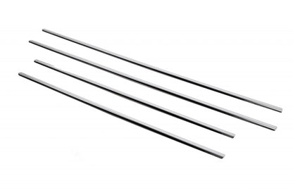 Exterior door trim (4 pcs, stainless steel) for Nissan Qashqai 2010-2014 - image 8