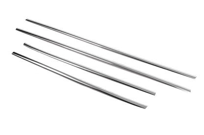The edging of the glass (4 pieces, stainless steel) for Nissan Juke 2010-2019 - image 5