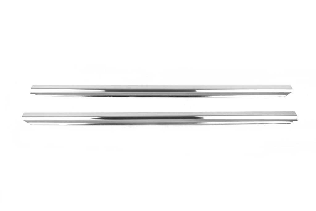 The lower moldings of glass (2 pieces, stainless steel) for Mercedes Vito / V-class W447 2014↗ year - image 2
