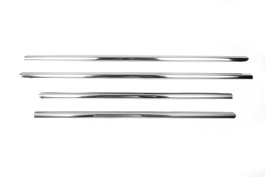 The lower border of glass (4 pieces, stainless steel) for Mercedes E-class W210 1995-2002 - image 2