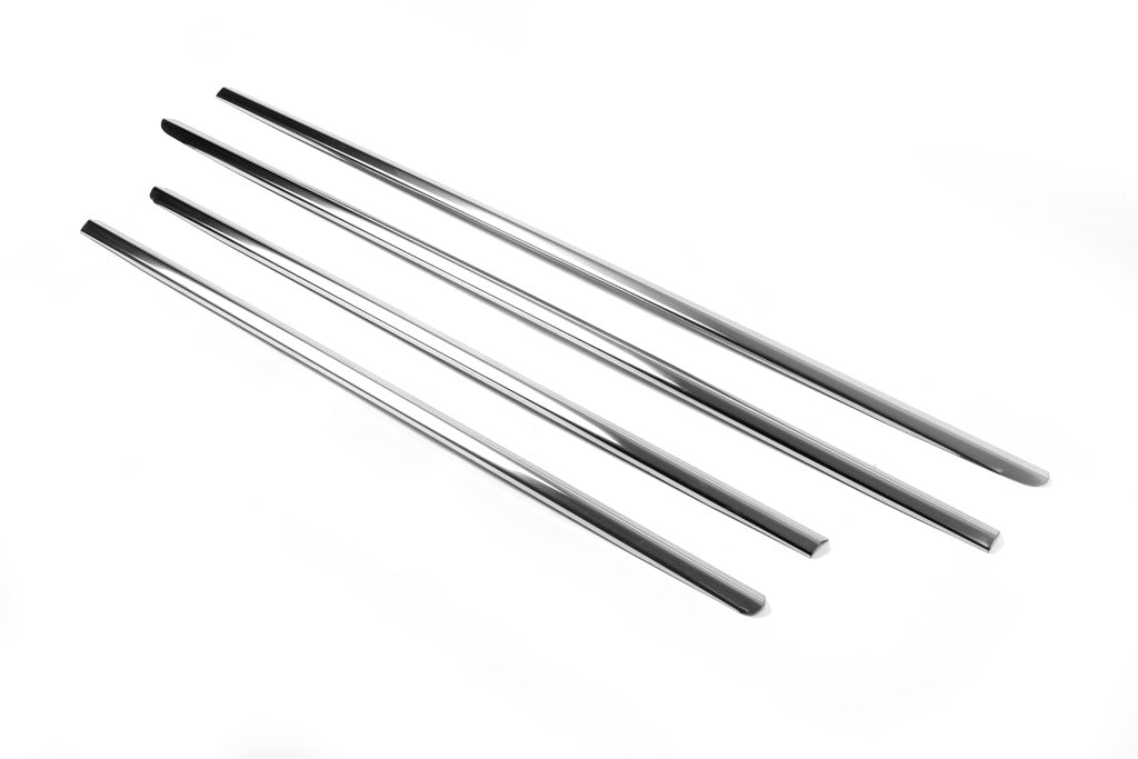 The lower border of glass (4 pieces, stainless steel) for Mercedes E-class W210 1995-2002 - image 4