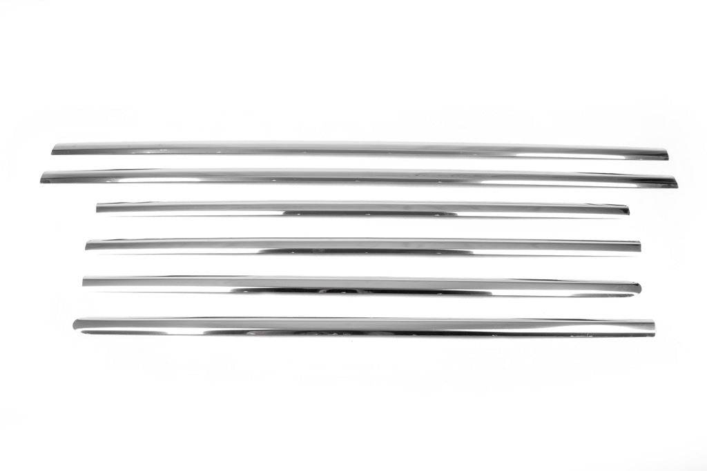 Lower trim (6 pieces, stainless steel) for Mercedes GL class X164 - Reelken Auto