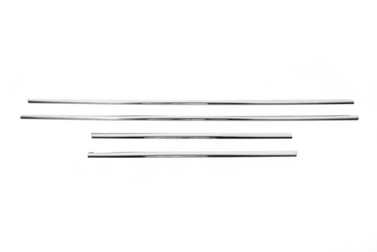 Outside border windows (4 pcs, stainless steel) for Peugeot 407 - image 2