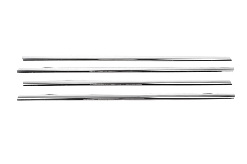 The outer edging of the glass (4 pieces, stainless steel) for Renault Megane II 2004-2009 - image 6
