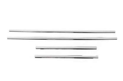 Outside border windows (4 pcs, stainless steel) for Renault Kangoo 2008-2020 - image 2