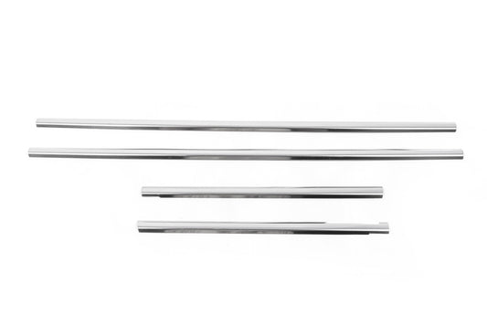 Outside border windows (4 pcs, stainless steel) for Renault Kangoo 2008-2020 - image 2