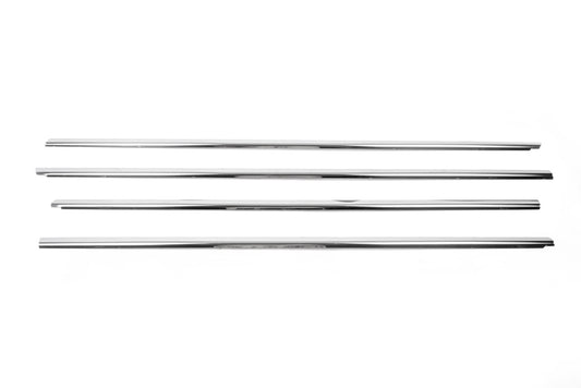 The lower glass moldings (4 pieces, stainless.) for Volkswagen Passat B6 2006-2012 - image 2