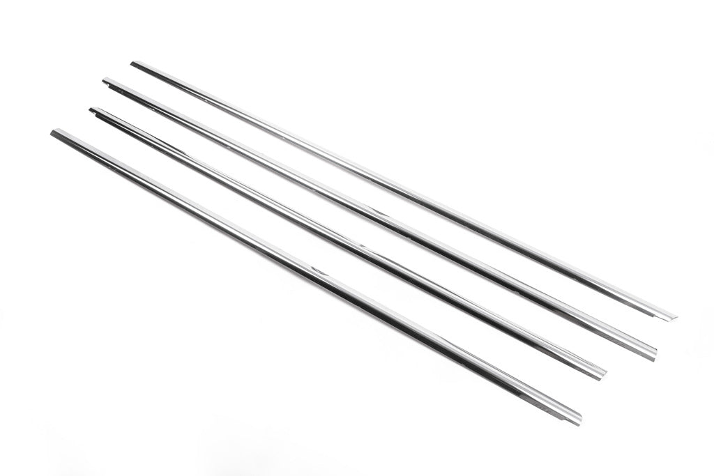 The lower glass moldings (4 pieces, stainless.) for Volkswagen Passat B6 2006-2012 - image 3
