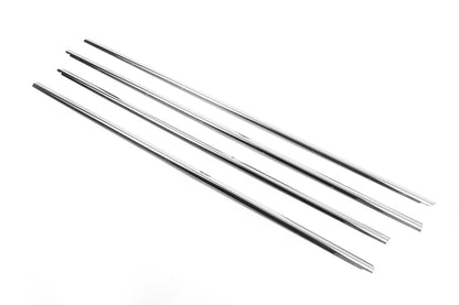 The lower glass moldings (4 pieces, stainless.) for Volkswagen Passat B6 2006-2012 - image 3
