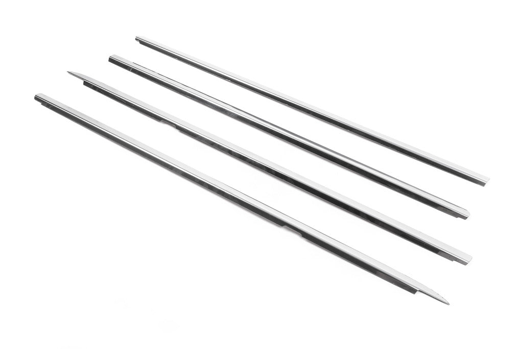 The outer edging of the glass (4 pieces, stainless steel) for Volkswagen Golf 4 - image 2
