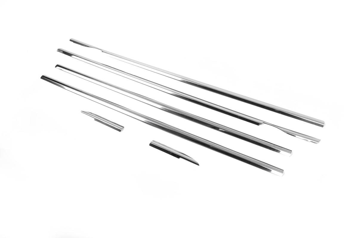 Window edging (6 pieces, stainless steel) for Volkswagen Tiguan 2007-2016 - Reelken Auto