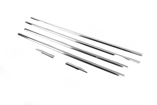 Window edging (6 pieces, stainless steel) for Volkswagen Tiguan 2007-2016 - Reelken Auto