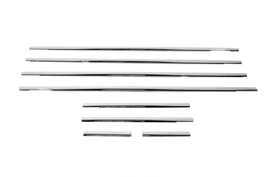 The outer edging of the glass (8 pieces, stainless steel) for Volkswagen Touran 2003-2010 - image 3