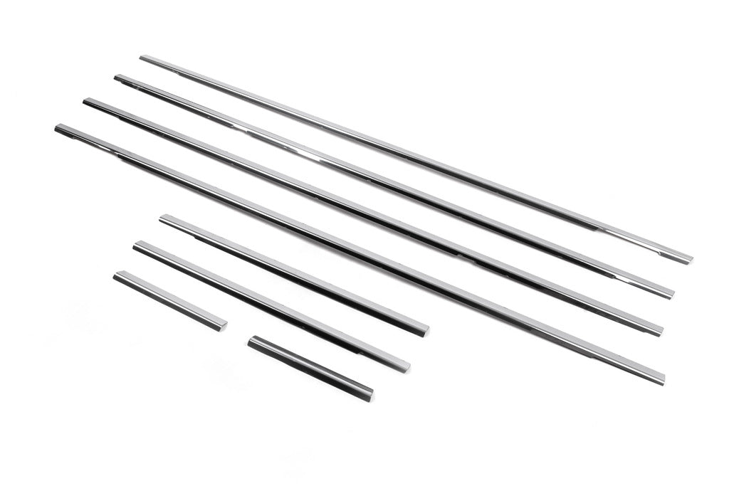 The outer edging of the glass (8 pieces, stainless steel) for Volkswagen Touran 2003-2010 - image 4